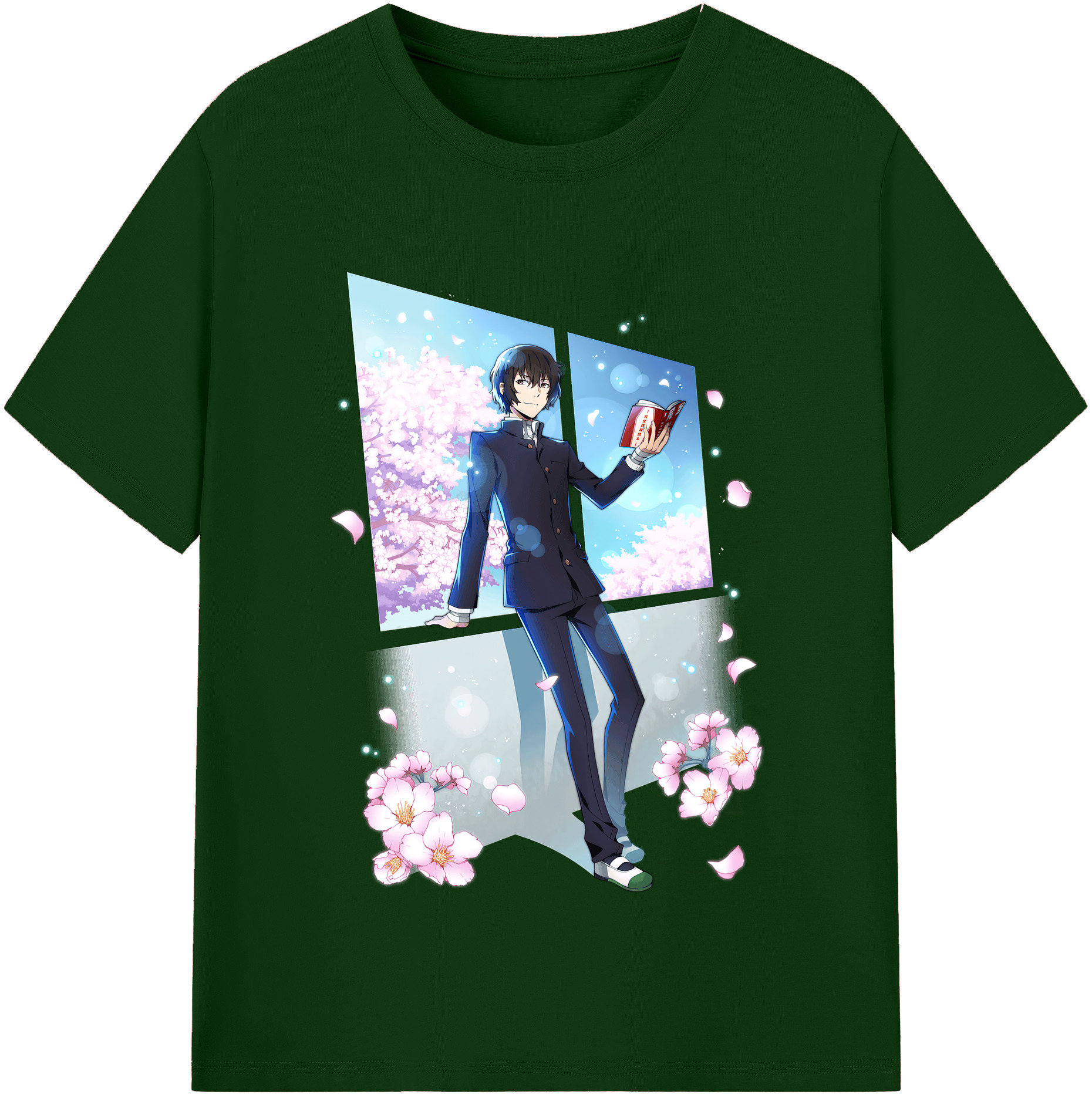 （画像用） 文豪ストレイドッグス Bungo Stray Dogs 綿100％半袖Tシャツ（フロントプリント）